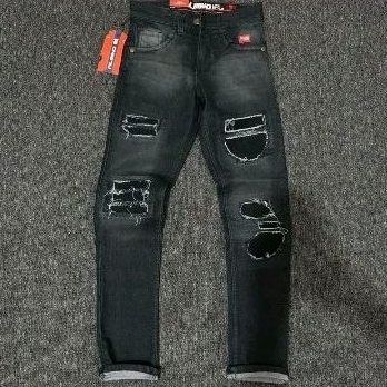 jeans panjang pria model sobek biker rucas pensil