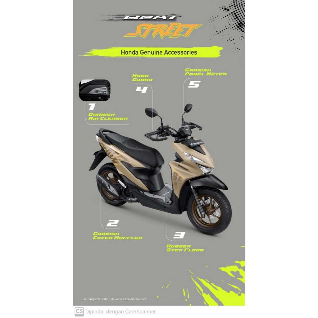 Aksesoris Motor Honda Beat Street