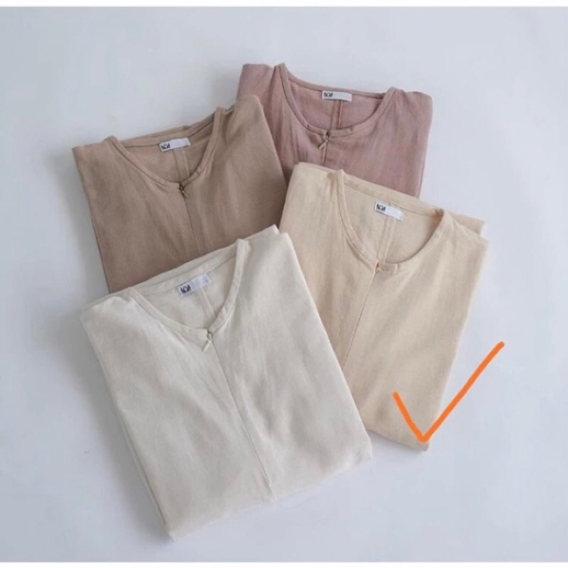 Linen dress khalewale preloved , midi dress preloved , khalewale , khalewale prwloved , gamis khalew