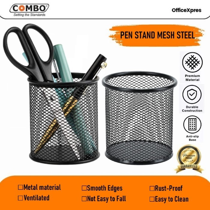 

Tempat Pulpen Jaring Besi / Pen Stand Bulat Stainless Steel / Tempat Pensil Besi / Pen Holder DTMPS02
