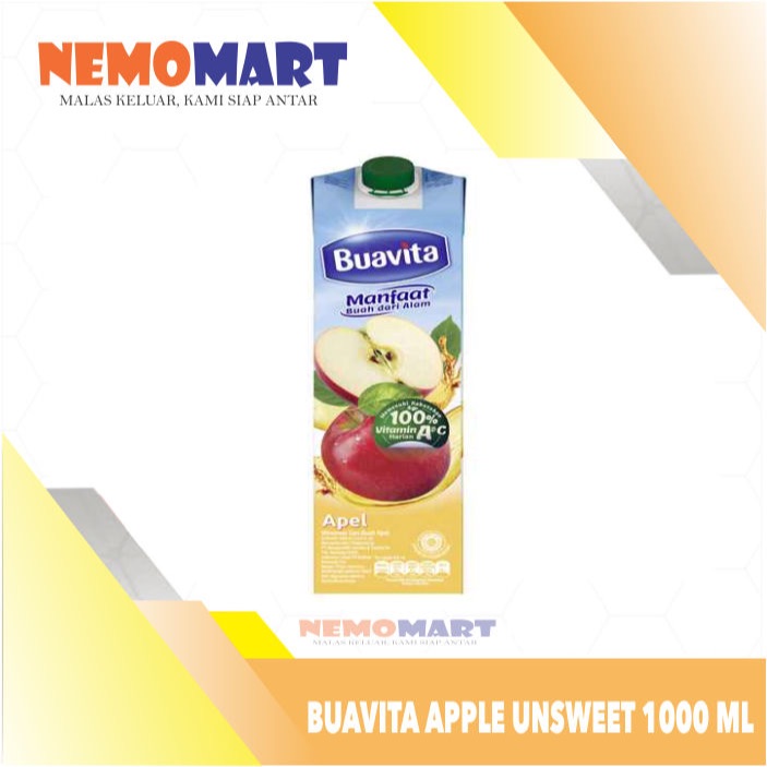 

BUAVITA JUICE APPLE 1000 ML 1 LITER L LR JUS APEL 1000ML 1LITER 1L MINUMAN SARI BUAH