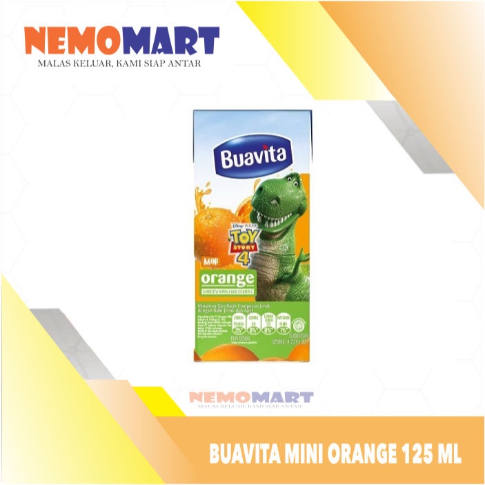 

BUAVITA JUICE MINI ORANGE 125 ML JUS JERUK 125ML MINUMAN SARI BUAH