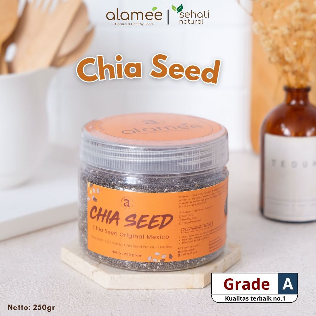 

Chia Seed Untuk Premium Organik Biji Chiaseed Ukuran 250gr Black Seeds Organic Super Food
