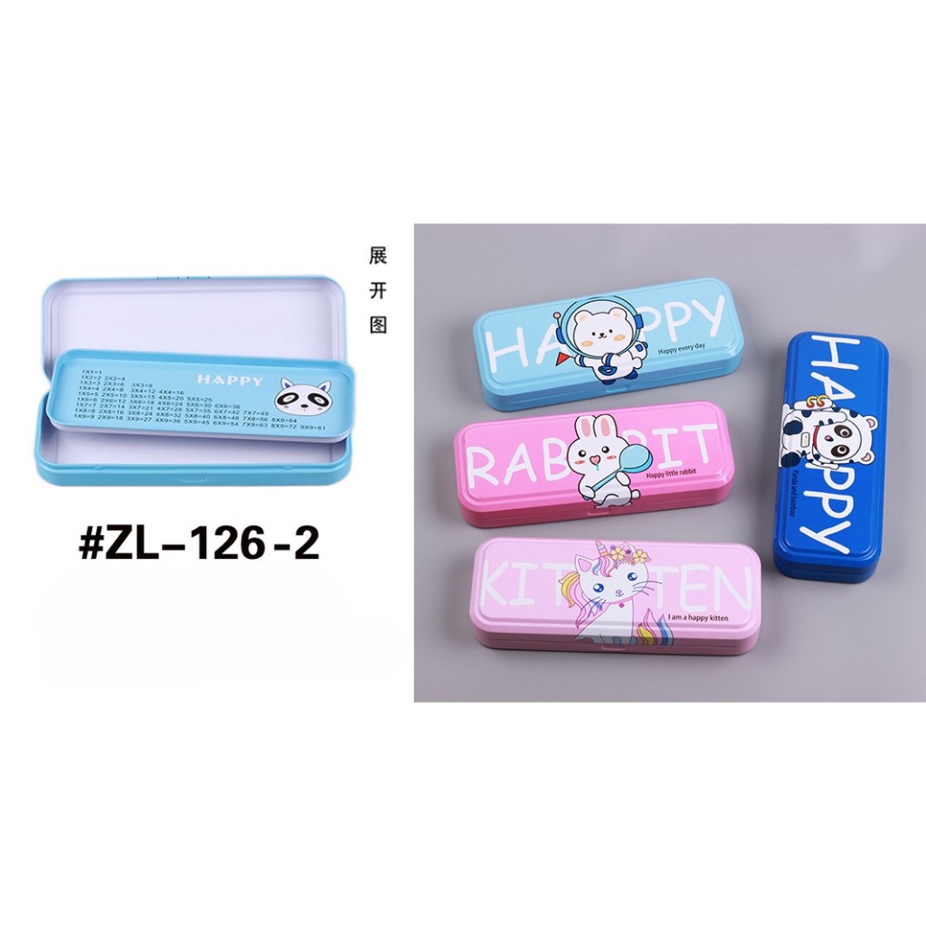 

Tempat Pensil Kaleng / Kotak Pensil Kaleng Karakter Kartun / Pencil Case Kaleng ZL 126-2
