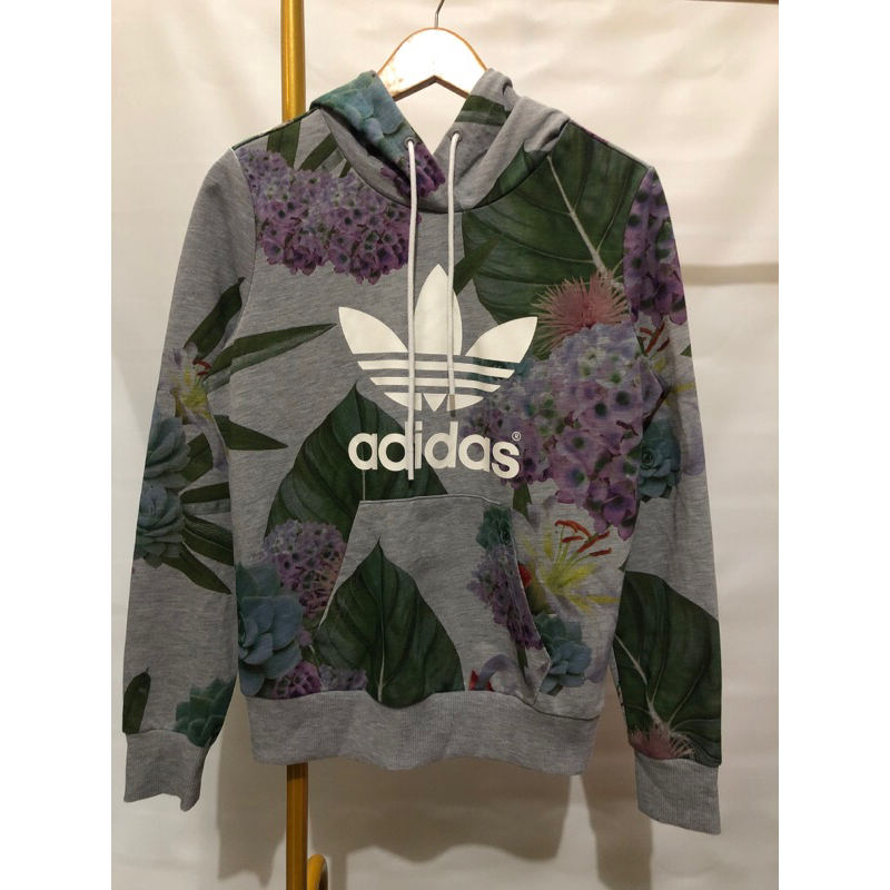 hoodie adidas trefoil floral aop fullprint