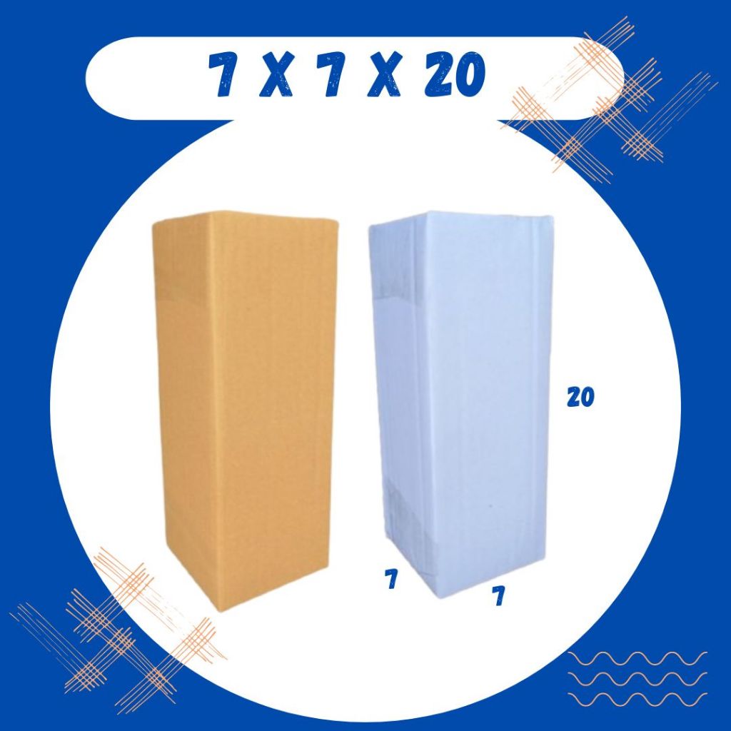 

Box 7x7x20 Kardus A1 Packing Karton Dus Kotak Kemasan Obat Mainan Olshop Souvenir Jamu Sparepart