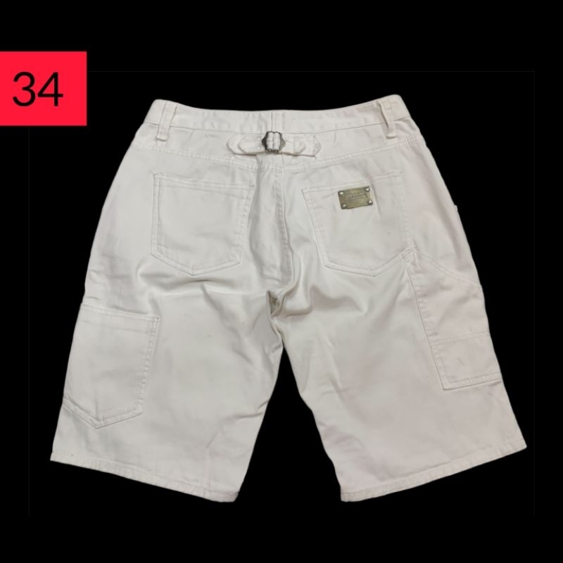 Celana pendek jeans DOLCE & GABBANA buckle back ( size 34 )