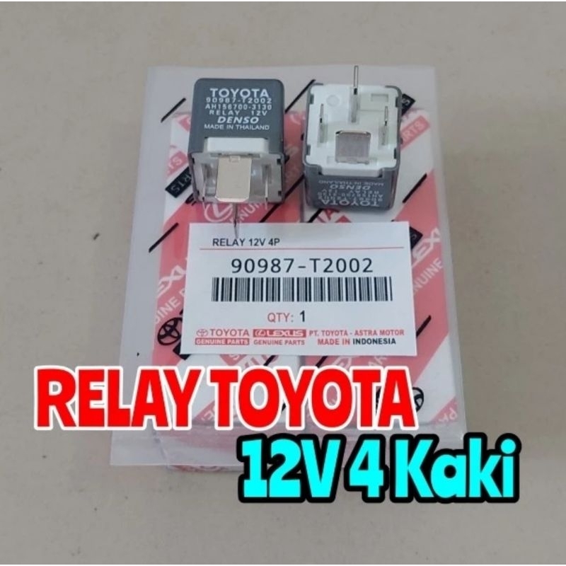 relay TOYOTA 12v 4 kaki