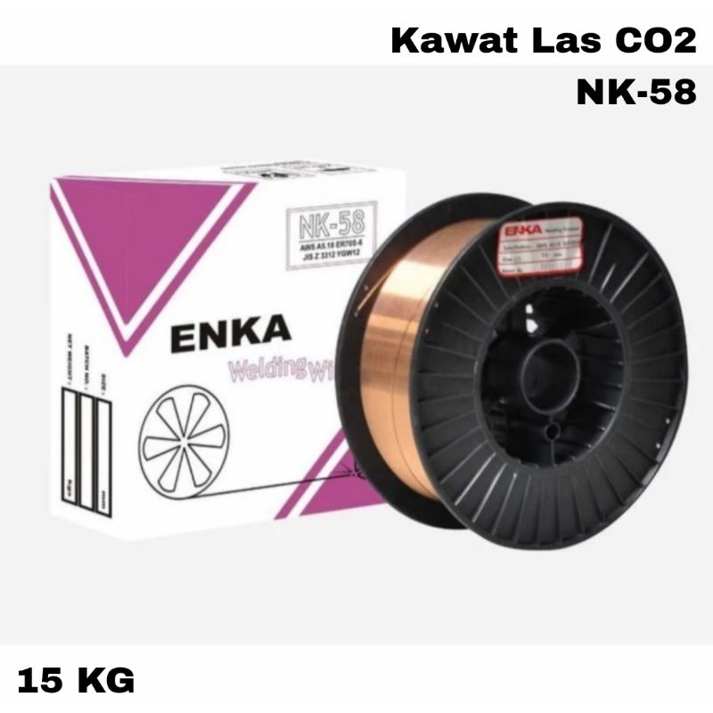 Kawat Las CO2 Mig Wire NK-58 1.2mm 15Kg ENKA Kawat Las NK58 1.2mm Wire Mig CO2 15 Kg