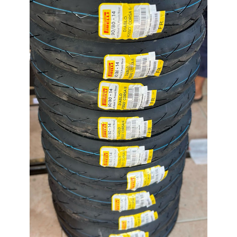BAN PIRELLI DIABLO ROSSO CORSA II SOFT COMPOUND 90/80-14 90/80-17 100/80-17 110/70-17