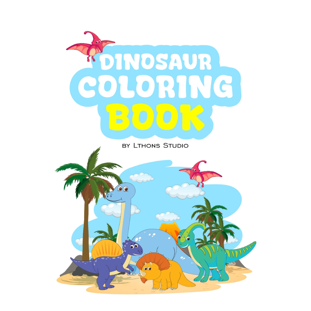 

E-Book Coloring Book Dinosaur - Buku Mewarnai Tema Dinosaurus 29 Halaman Kualitas TOP