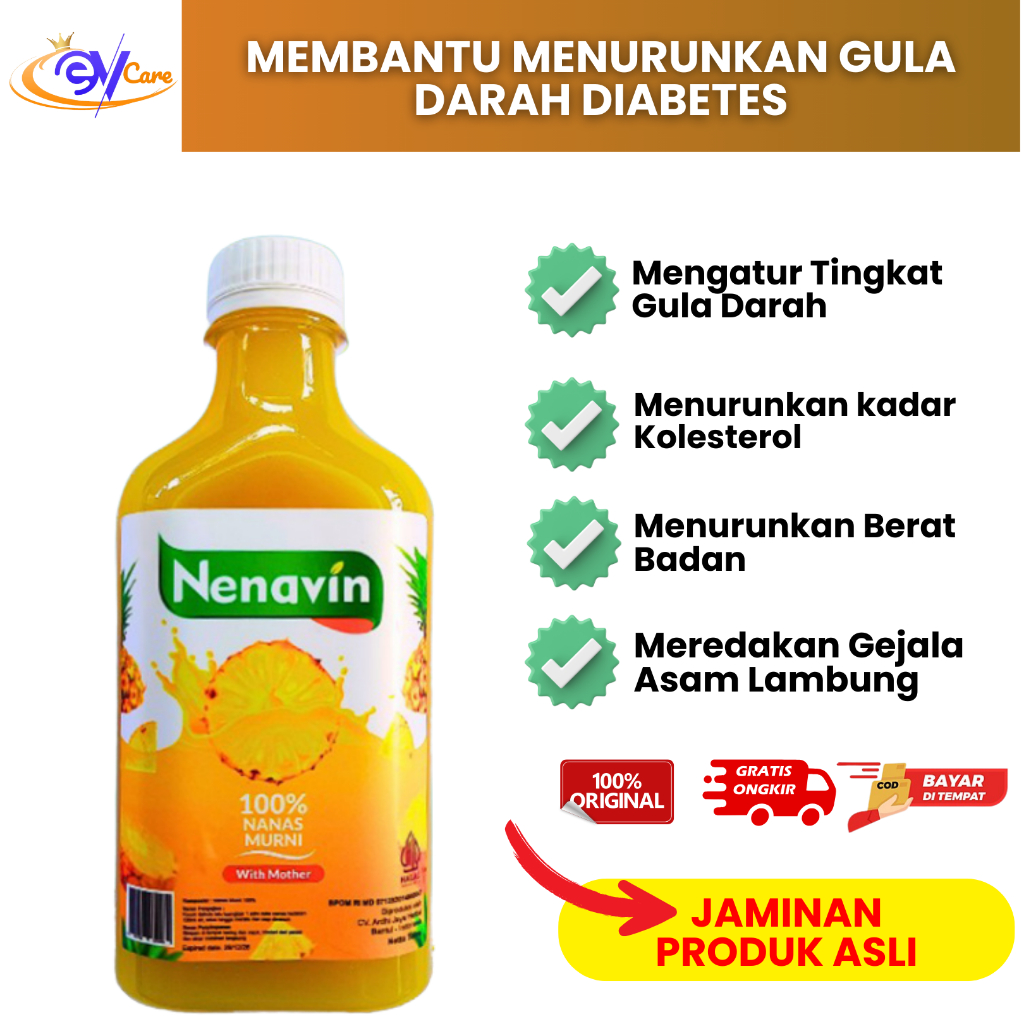 

NENAVIN Cuka Nanas Organik Atasi Diabetes Penurun gula darah Herbal 300 ML