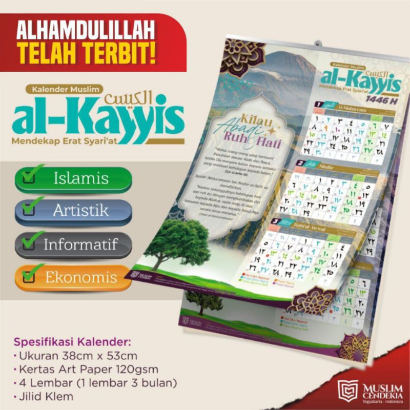 

KALENDER HIJRIYYAH AL-KAYYIS - Islamis - Artistik - Inofatif - Ekonomis