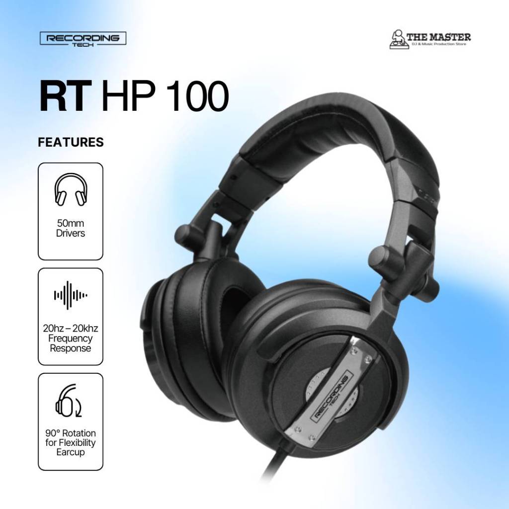 [Ready Stock] Headphone Recording Tech RT-HP100 | RT HP100 | RT HP 100
