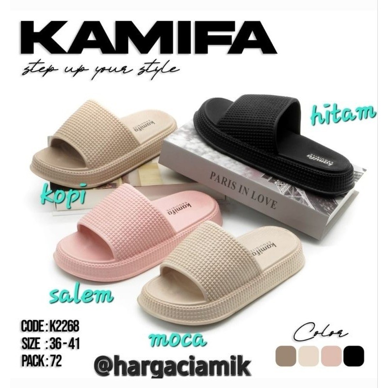 Sandal Slop Wanita/Sandal Wanira Karet/Sandal Empuk/Sandal Murah