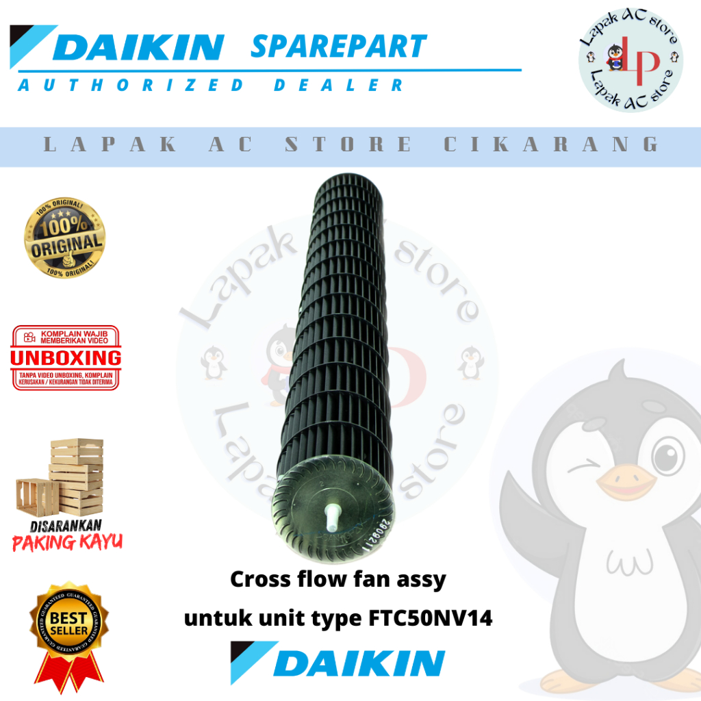 Blower Indoor AC DAIKIN Thailand 2 PK FTC50NV14