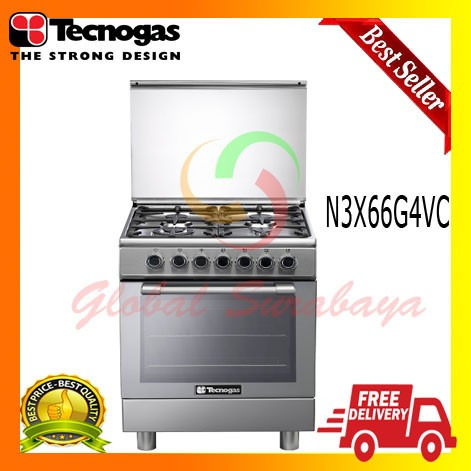 Tecnogas Kompor Free Standing 4 Tungku N3X66G4VC