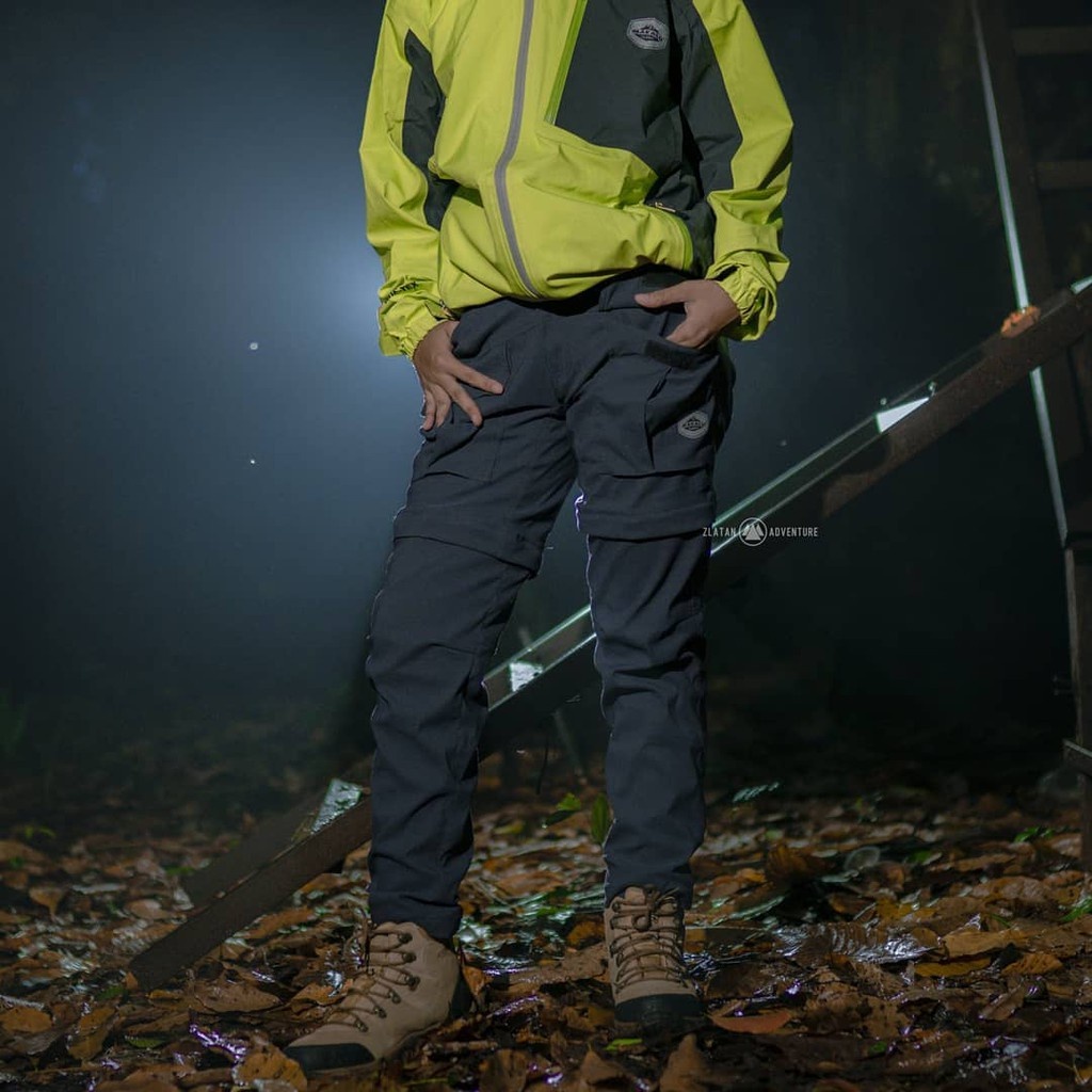 CELANA MAKALU OUTDOOR SPLATTER ZIP ORIGINAL ORI | SAMBUNG 2 IN 1 PANJANG PENDEK STRETCH QUICK DRY WA