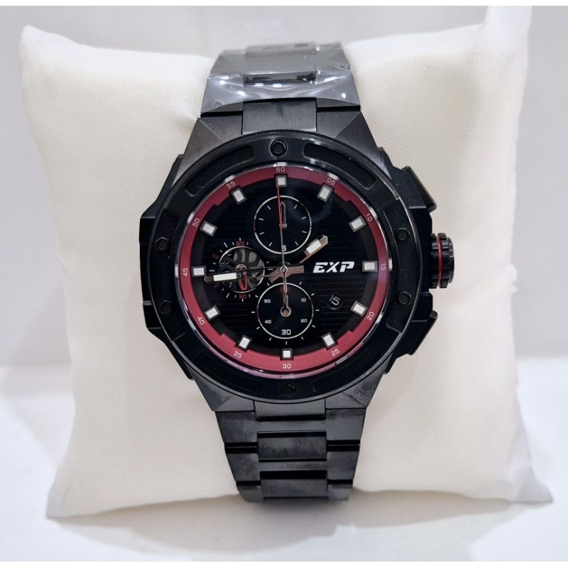 Expedition E6818M Chrono Black Jam tangan cowok Original