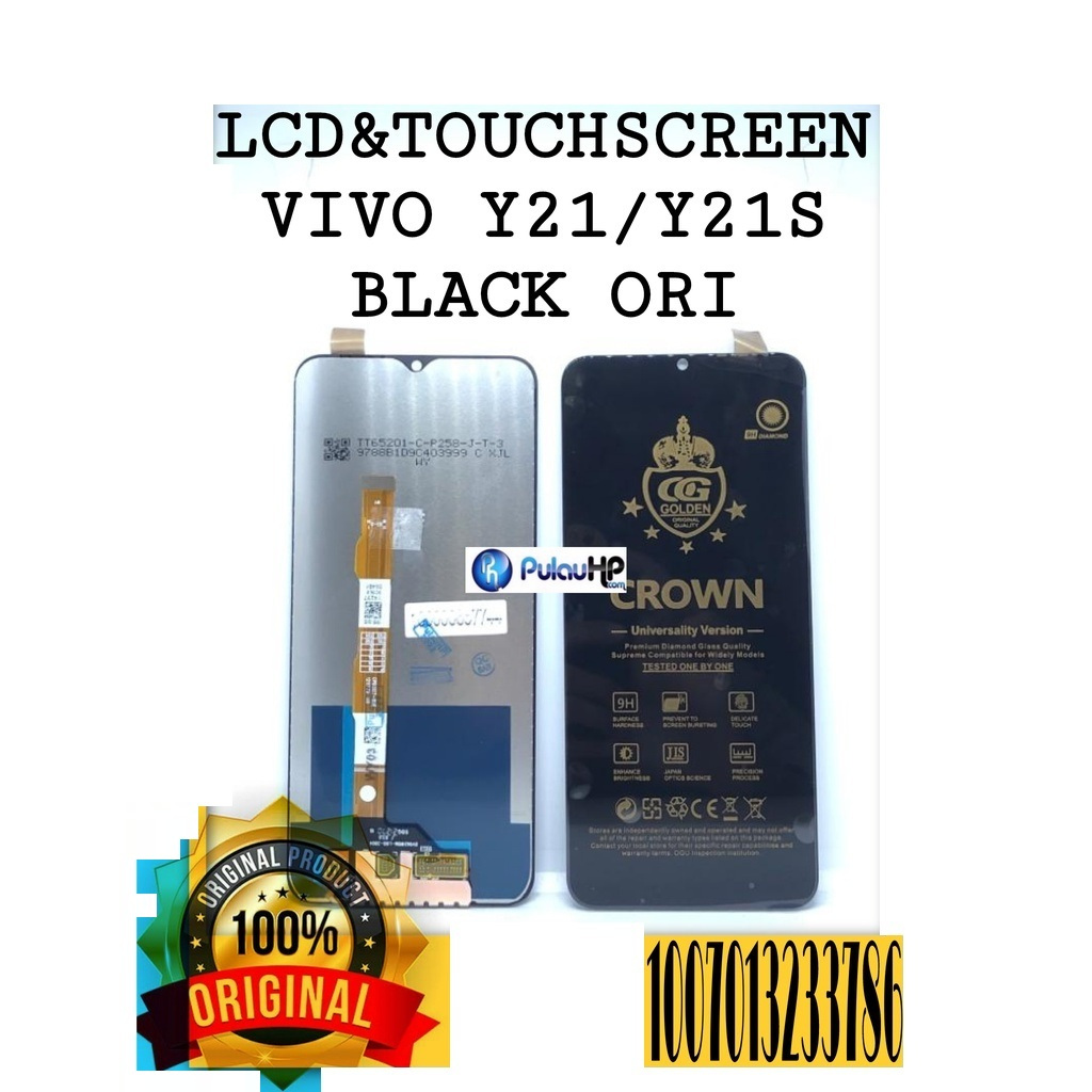 LCD&TOUCHSCREEN PULAU HP VIVO Y21/Y21S /Y21A 2021/Y16 2022 BLACK _PULAUHP_