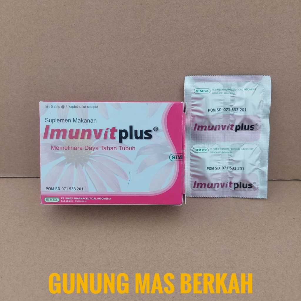 IMUNVIT PLUS Imunvit Plus imunvit plus  kaplet - untuk meningkatkan Imunitas Tubuh