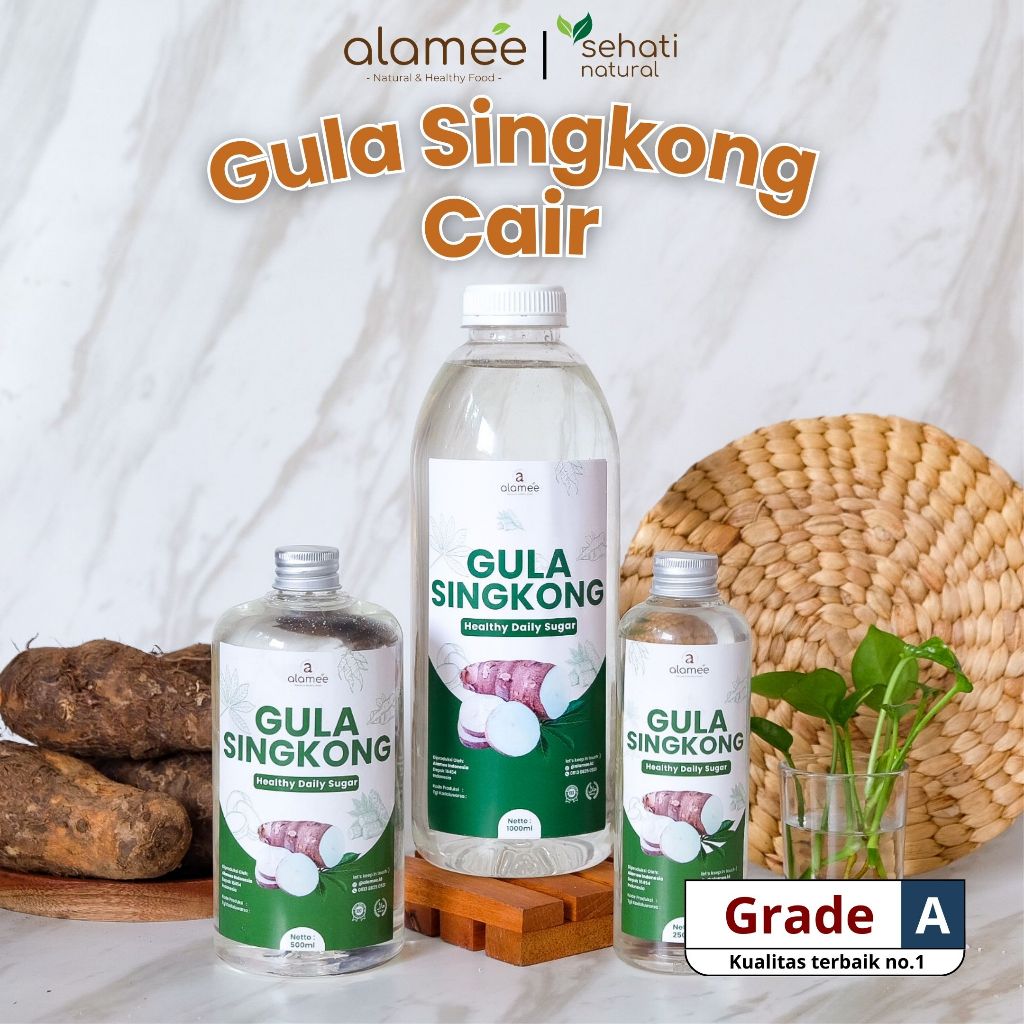 

Gula Singkong Organik Cair Rendah Kalori Pemanis Sweetener Fructose Gluten Free Tanpa Pemanis Buatan