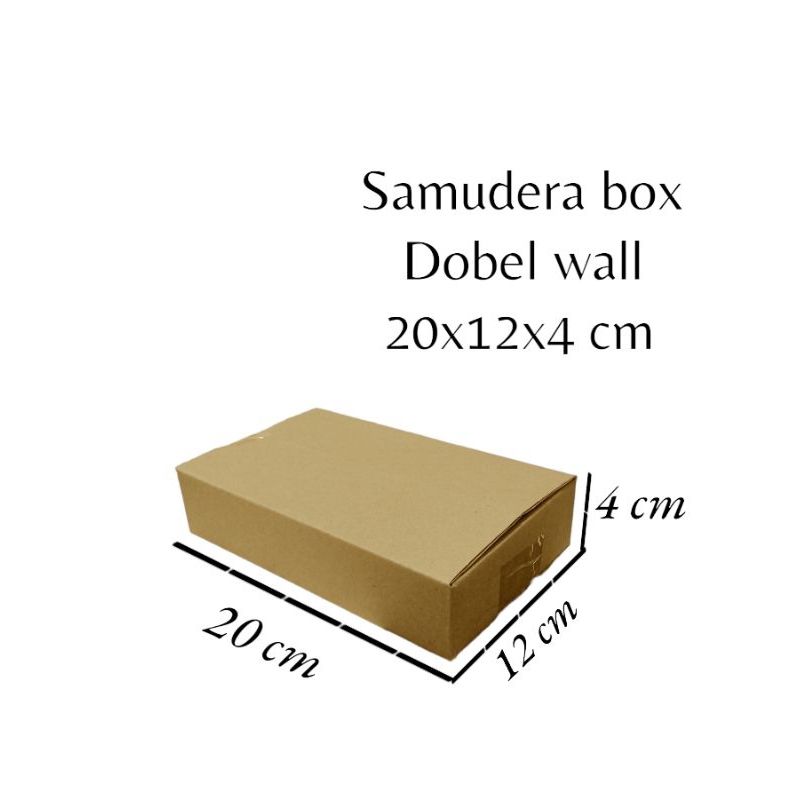 

kardus karton box UK 20x12x4 cm (dobel wall ) polos