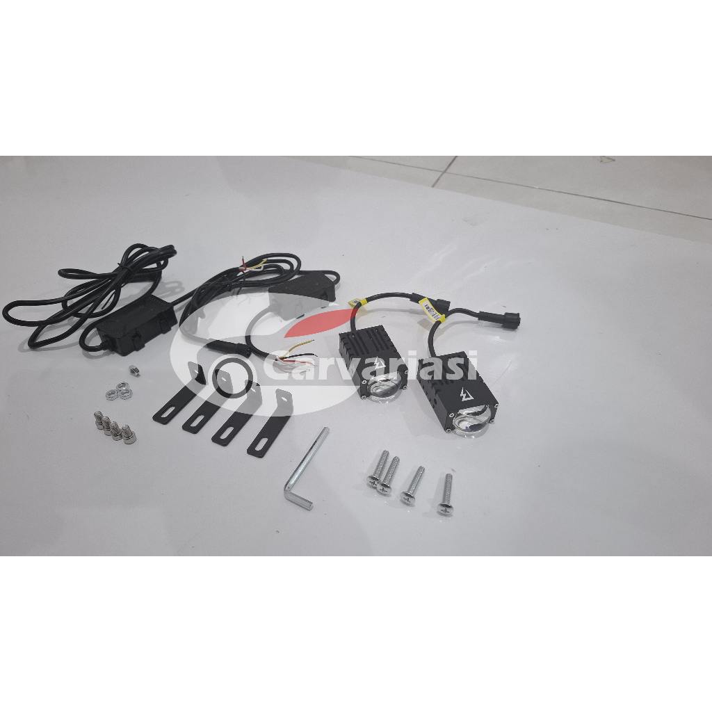 Slim Mini Projie BW-CV1 Lampu Tembak Mobil Motor LED Mini Projie Fan