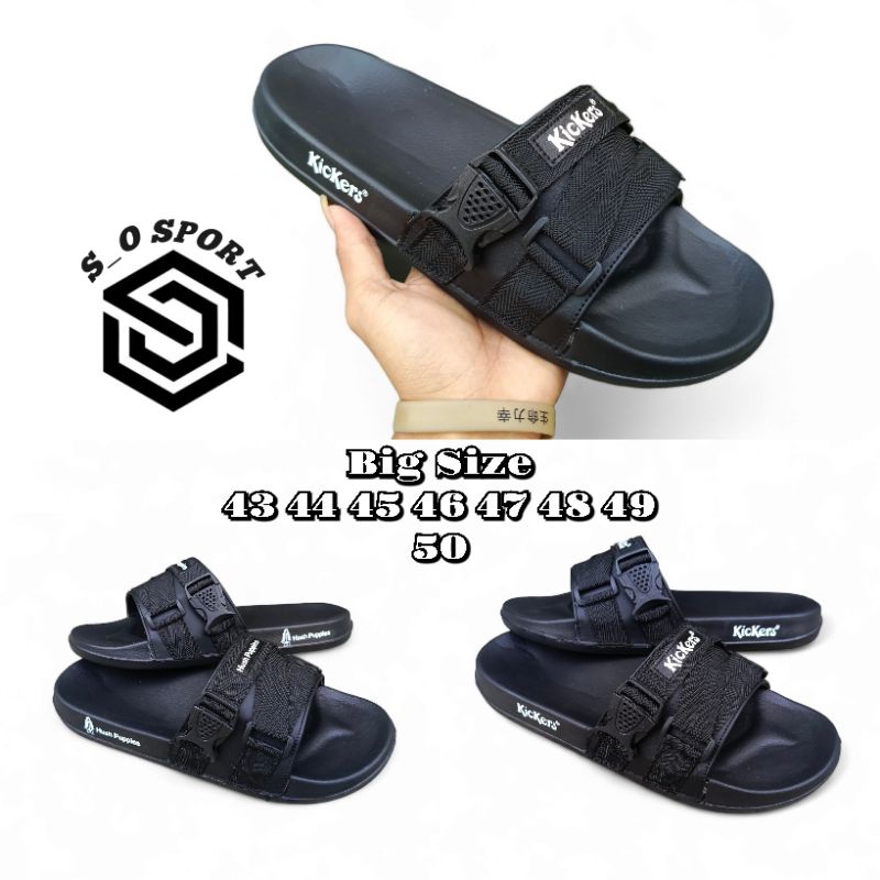 Sandal Pria Hush Puppies Big Size New Arival Ukuran 44 45 46 47 48 49 50 Sandal Slide Big Size 48 49