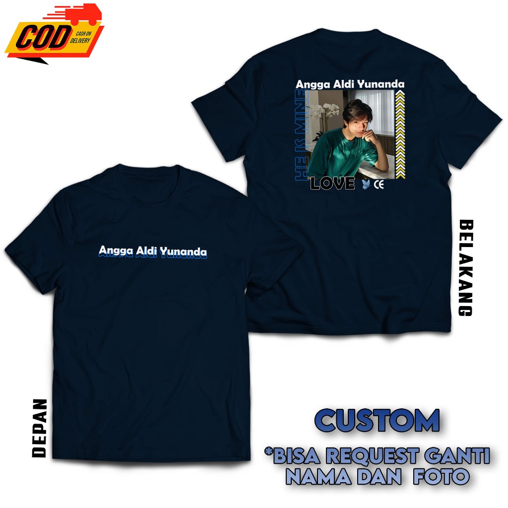 KAOS CUSTOM FOTO SENDIRI ( chat ke admin ) - KAOS PRIA DAN WANITA DISTRO - BAJU STREETWEAR AESTHETIC