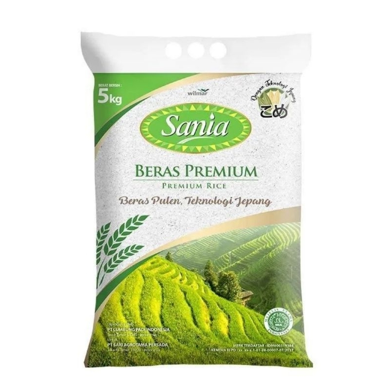 

Beras premium merk SANIA 5 kg