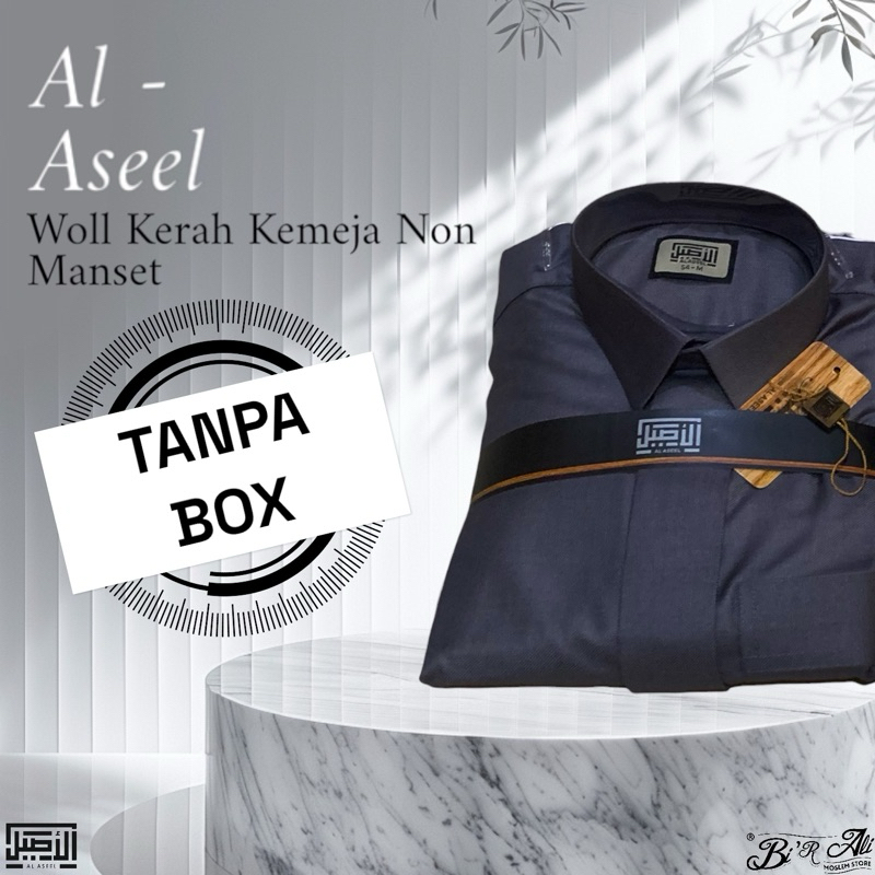 [TANPA BOX] Jubah Al Aseel Premium Woll Kerah Kemeja Non Manset Dewasa Import Arab Saudi