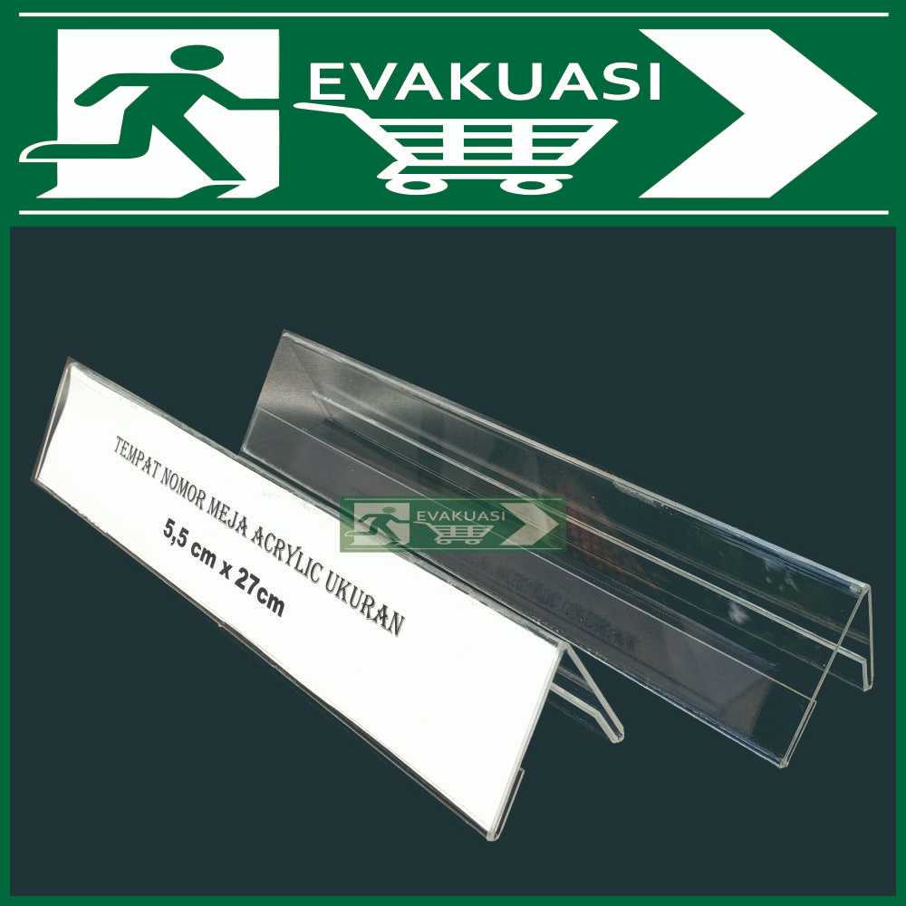 

TEMPAT NAMA SEGITIGA AKRILIK ACRYLIC HOLDER