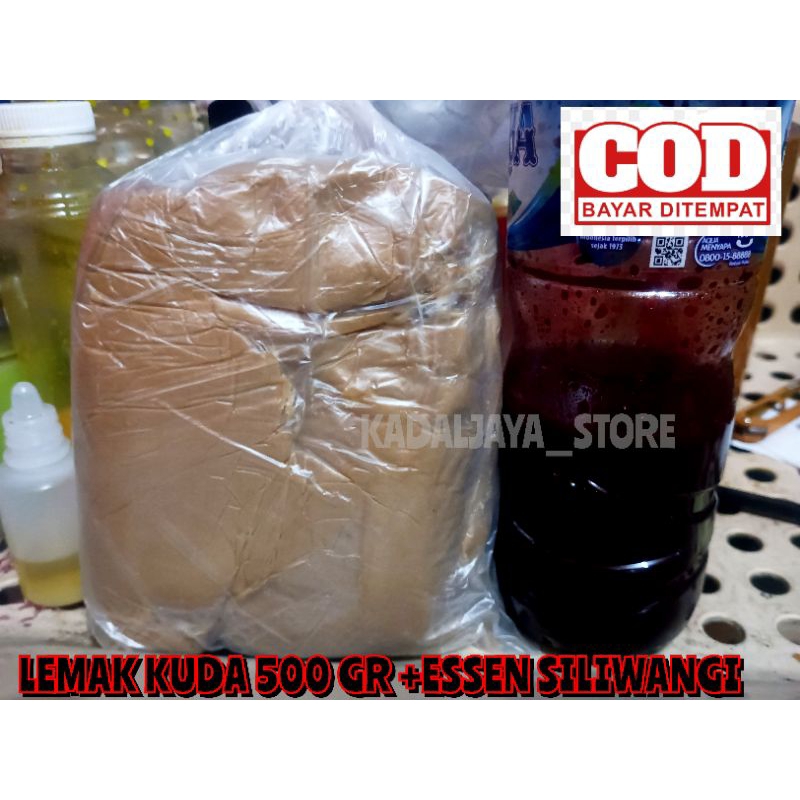 LEMAK KUDA DAN ESSEN SILIWANGI UNTUK IKAN LELE 250 GRAM DAN 30 ML