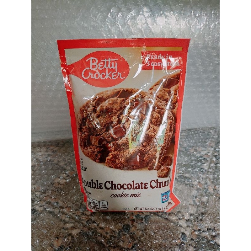 

Betty crokers double chocolate chunk mix 17.5oz