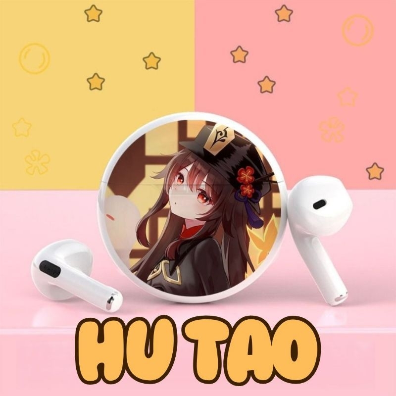 True Wireless Earphone TWS Bluetooth Genshin Impact Hu Tao Ganyu Yae Miko Ayaka Qiqi TWS HiFi Stereo