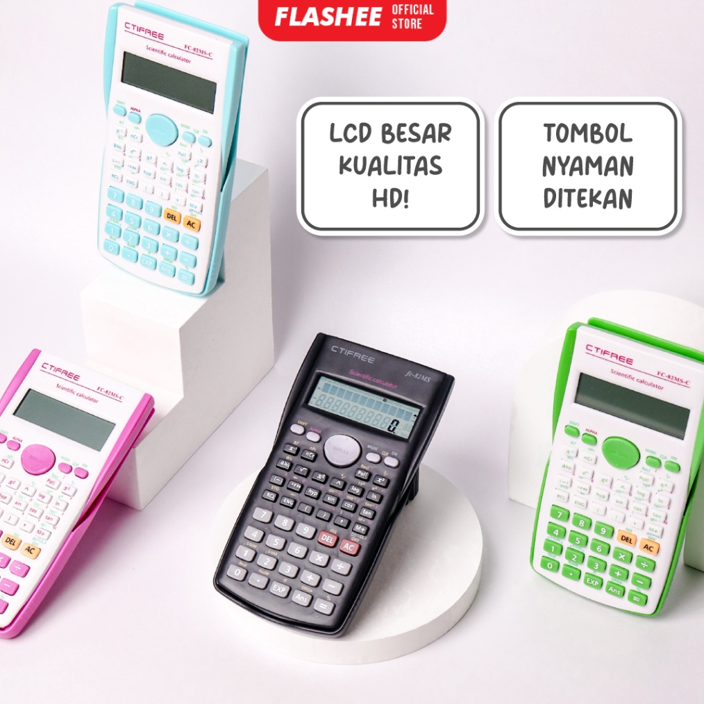 

KODE O4C Flashee Kalkulator Scientific Calculator Sin Cos Tan Function 24 Fungsi Kalkulasi Kalkulator Aesthetic