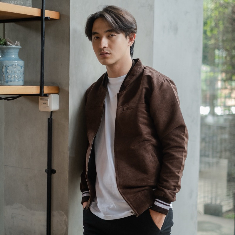 BAPIN Jaket Suede Premium Pria