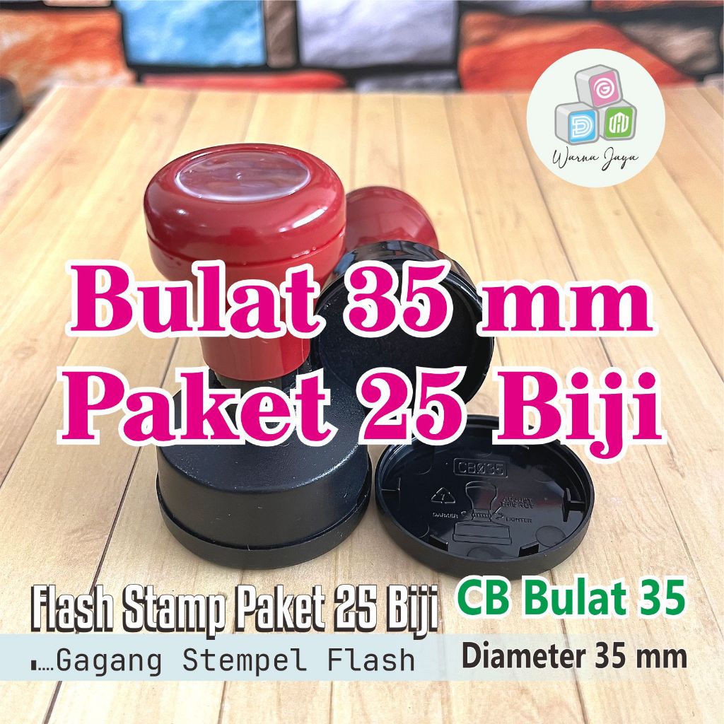 

Gagang Stempel Flash Bulat D 35 mm / Paket 25 Biji / STEMPEL FLASH HANYA GAGANG SAJA