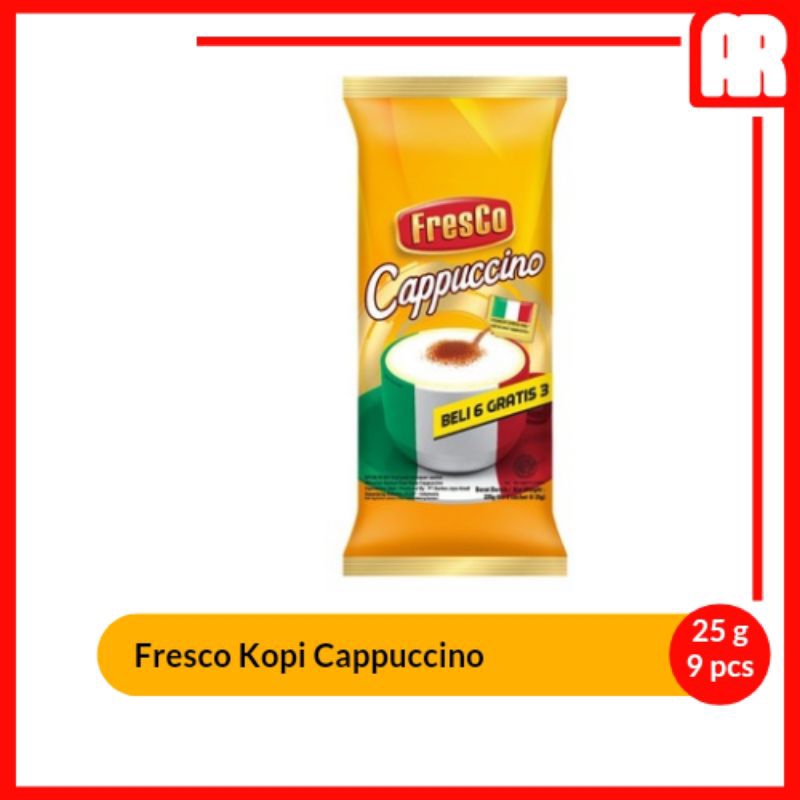 

Fresco Kopi Instan Cappuccino 6+3 x 25g | AR Ostore