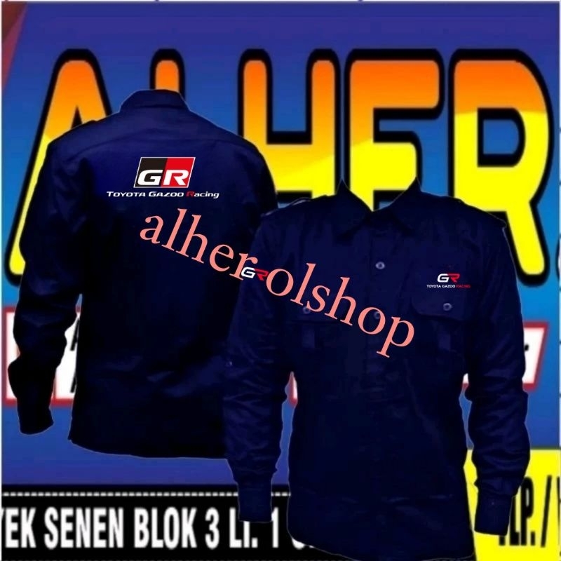 terbaru kemeja Toyota gazoo racing baju Toyota gazoo racing seragam Toyota gazoo racing Pdh Toyota g