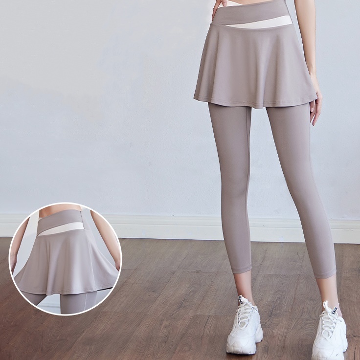 Lagi Diminati  Y BLegging Celana Olahraga Wanita Rok Celana rok Hijab Sport High Waist Polos Yoga Du
