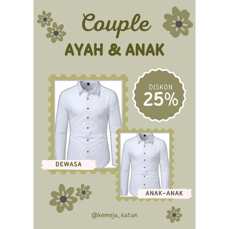 kemeja putih dewasa kemeja putih bersih kemeja polos couple kemeja couple kapel anak dewasa jumbo ke