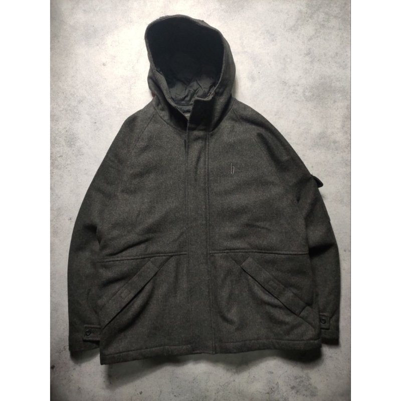 Dj Honda Wool Hooded Down Jacket