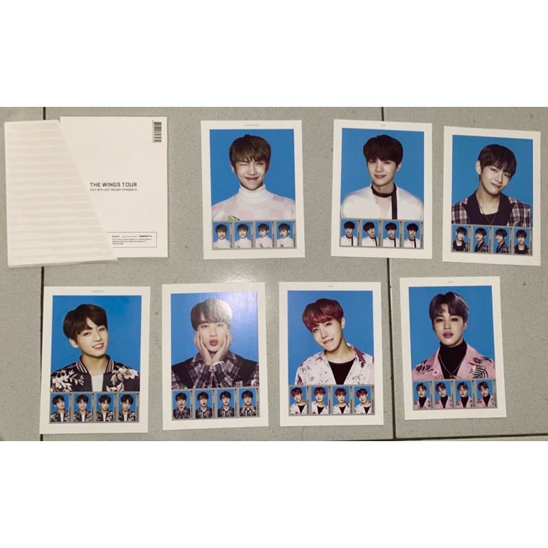 

OFFICIAL MERCHANDISE BTS WINGS TOUR POST CARD