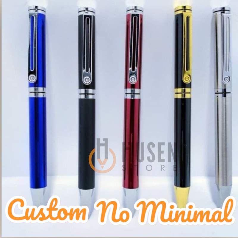 

[NO MINIMAL] Pulpen Ballpoin Metal 915 + Gravier Laser