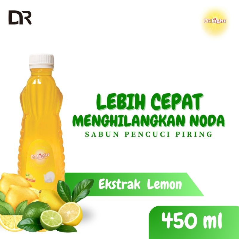 Sabun Cuci Piring 450ML Sabun Cuci Piring Ekstra Lemon Sabun Pencuci Piring Bersihkan Lemak 450ML DR