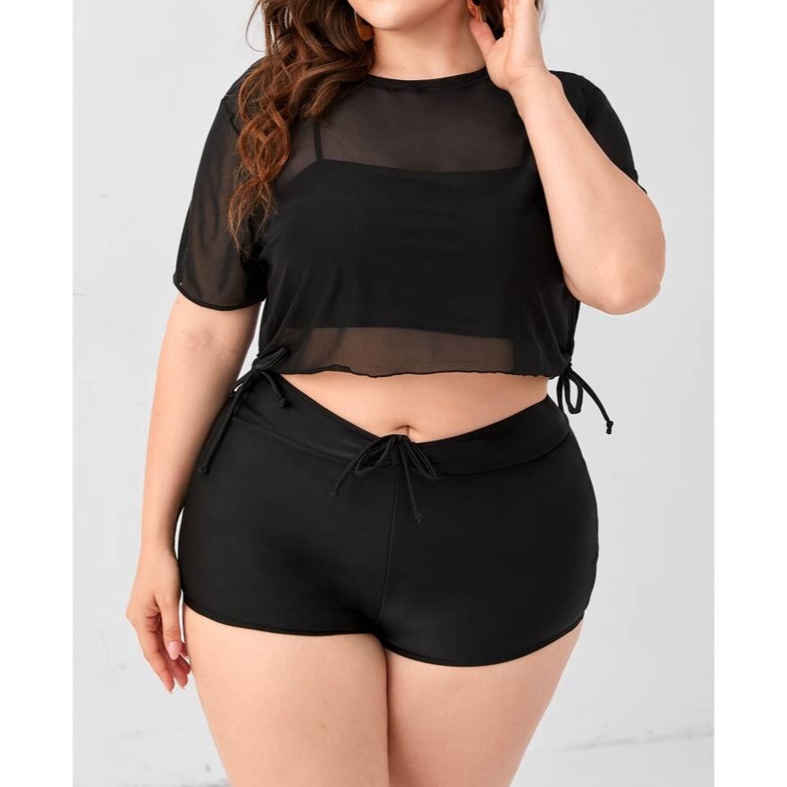 Paket Terbaru  Baju renang wanita DONATA swimsuit plus size big size bikini high waist wanita model 
