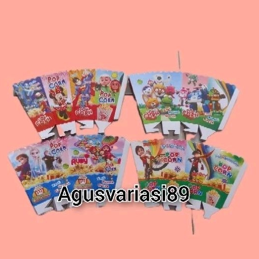 

kertas popcron UKuran 12 x 6 cm // kemasan popcorn ukuran 12 x 6 cm