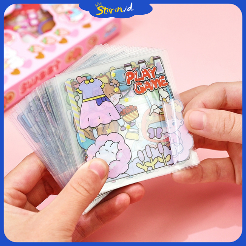 

STORIN - 1 PCS / 1 LEMBAR STIKER MOMO KARTUN AESTHETIC WATERPROOF 1 BOX ISI 100 PCS/ STIKER KARTUN LUCU ANTI AIR DEKORASI HANDBOOK DIY